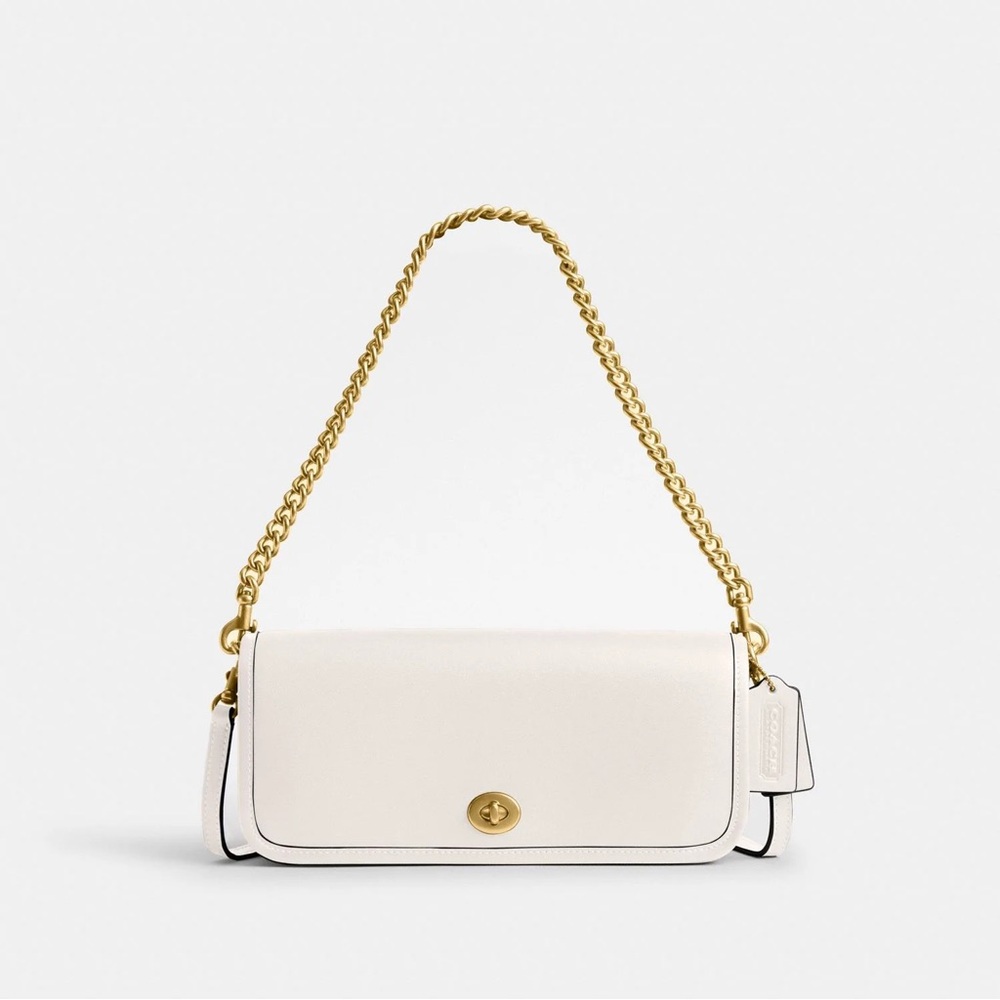 COACH Dinky Brass/Chalk